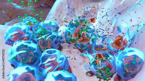 3D Rendering of Gene Therapy using Adenovirus