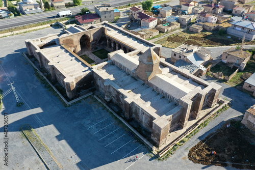 Karatay Caravanserai located in the district of Bunyan in Kayseri. The caravanserai was built in 1240 by the Seljuk vizier Celalettin Karatay. Kayseri, Turkey.