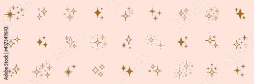 Shine sparkle icon. Vector blink star for logo, sparkle clipart