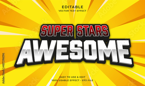 awesome editable text effect template