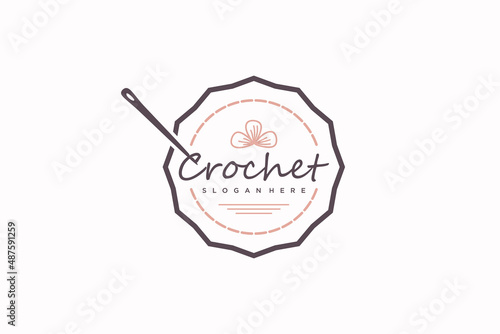 Crochet logo design, logo reference for your business.