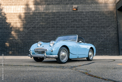 Vintage British Sports Car - Blue