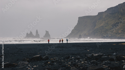 Czarna plaża na Islandii