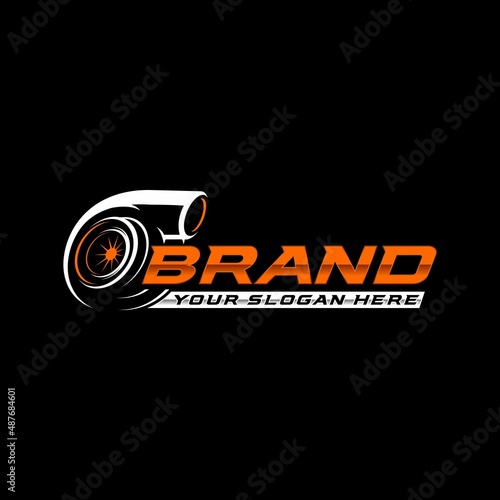 turbo automotive logo template