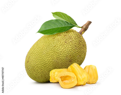 Jackfruit isolated on white background.