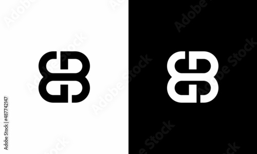 Initial Double B Letter BB Lettermark Logo Vector Design