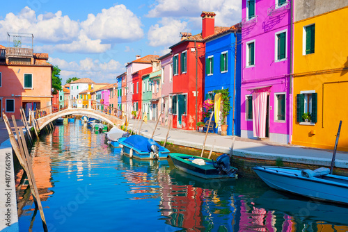 Farbenfrohe Insel Burano, Venedig, Italien