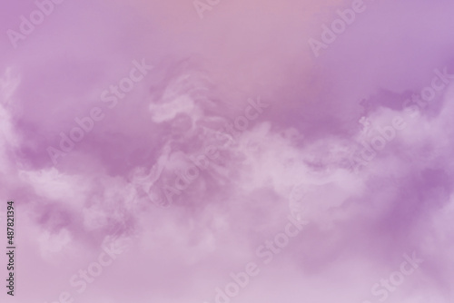 Purple cloud pastel background. Pink vintage pastel background. Soft cloud sky abstract pastel colorful background. Shining colorful illustration in pink style
