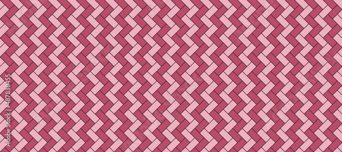 Herringbone floor. Seamless tile pattern. Herring bone texture. Linear cladding surface. Ceramic check print. Paving banner. Scandinavian subway panel. Classic tessellation grid. Vector illustration