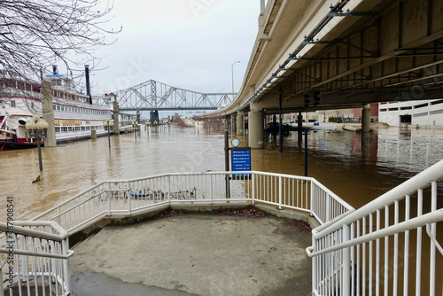 Flooded Ohio River