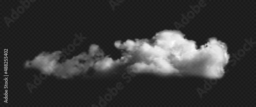 Realistic cloud high quality vector illustration. Cloud isolated on transparent background. Vector illustration EPS 10