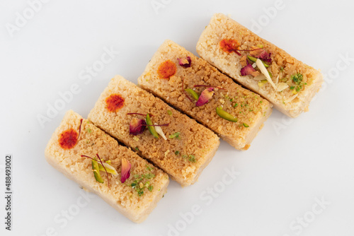 Milkcake Kalakand Burfi Or Alwar Ka Mawa Barfi Mithai Is Made Of Khoya Mawa Malai Badam Khoa Ghee Mava Badaam Kaju Pista Is Enjoyed On Deepawali, Dussehra, Navaratri, Rakshabandhan, Rakhi Janmasthami