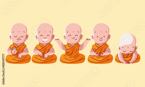 set buddhist monks