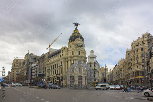 Metropolis building in Madrid, Spain 