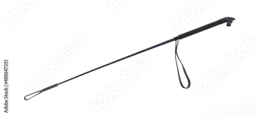 jockey whip on white background