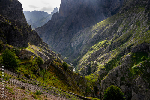 Ruta del Cares trail in the Picos de Europa National Park, Asturia, Spain