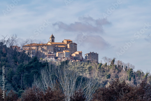 Beautiful view of Castelvecchio di Compito, Capannori, Lucca, Italy