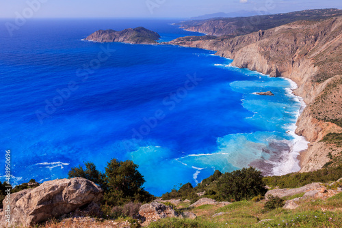 Greece, Ionian Island, Kefalonia: Coast at Assos