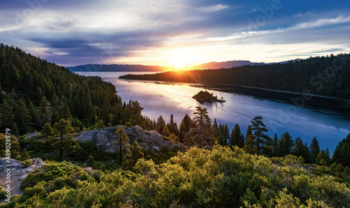 Emerald Bay sunrise at Lake Tahoe, California 