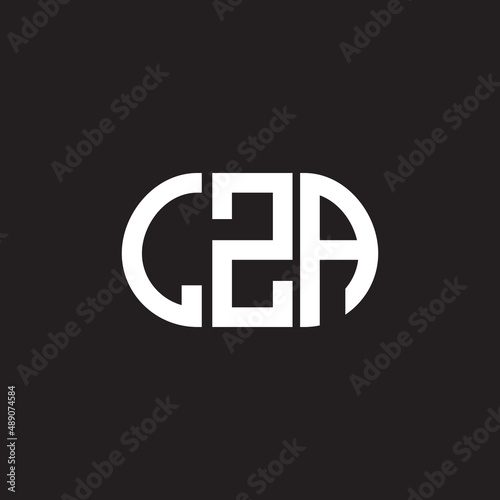 LZA letter logo design on black background. LZA creative initials letter logo concept. LZA letter design.