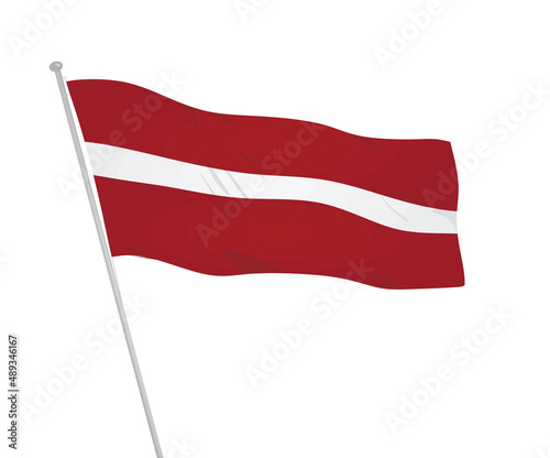 Latvia national flag. vector illustration