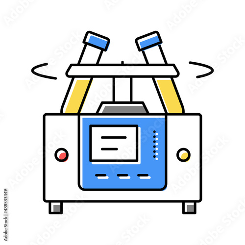 laboratory centrifuge color icon vector isolated illustration