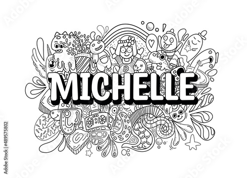 Michelle #name doodle art