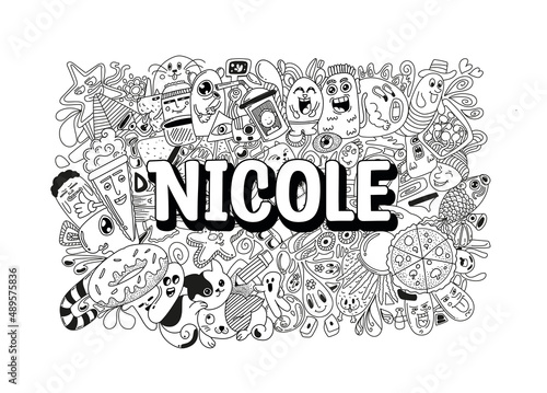 Nicole #name doodle art