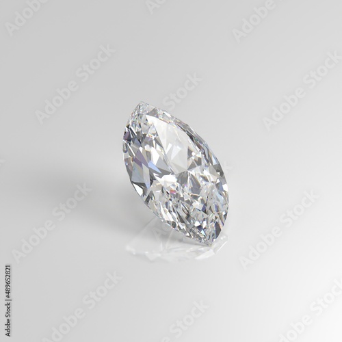 diamond gemstone marquise 3D render