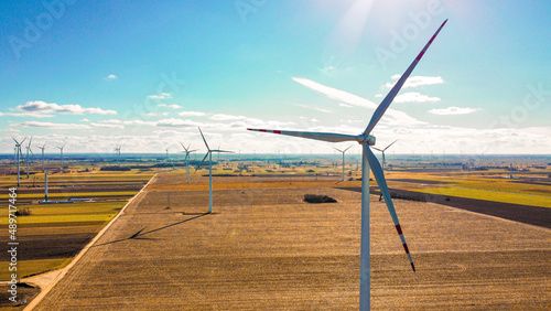 wind turbine in the field