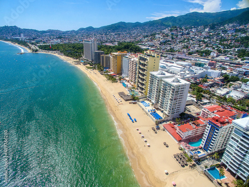 A high view to Acapulco city