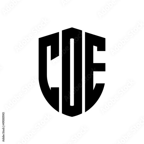 COE letter logo design. COE modern letter logo with black background. COE creative letter logo. simple and modern letter logo. vector logo modern alphabet font overlap style. Initial letters COE 