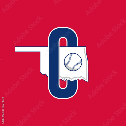 Oklahoma state sports logo. American football, baseball, university basketball team