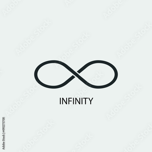 Infinity vector icon illustration sign