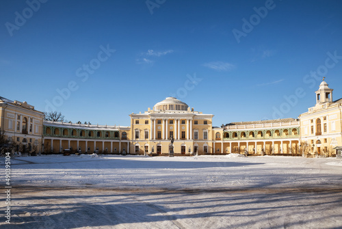 Pavlovsk Palace in winter