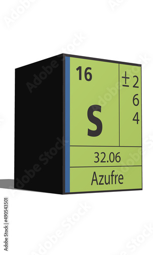 Azufre, Elementos de la tabla periódica