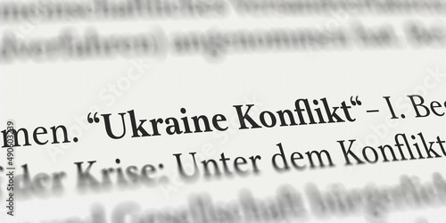 Ukraine Konflikt in Zeitung