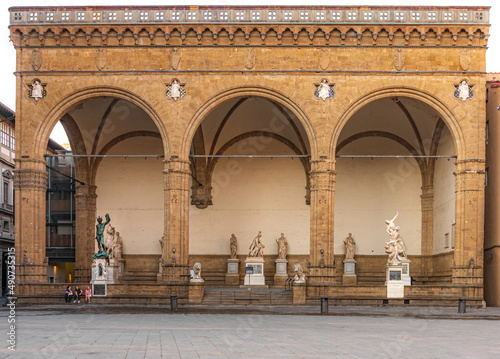 loggia dei lanzi in piazza della Signoria, Firenze