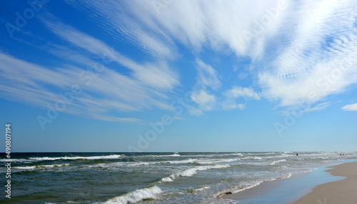 Sea waves over the Baltic Sea