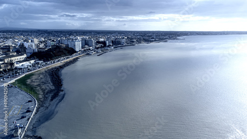 Panoramic view of Mazara del Vallo, Sicily, aerial view