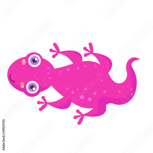 Vector illustration of cute animals on white background