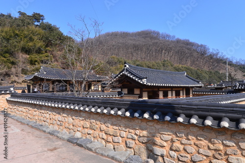 Korean traditional house built in 1730. in Goesan, South Korea.