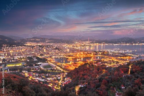 La Spezia, Italy Skyline