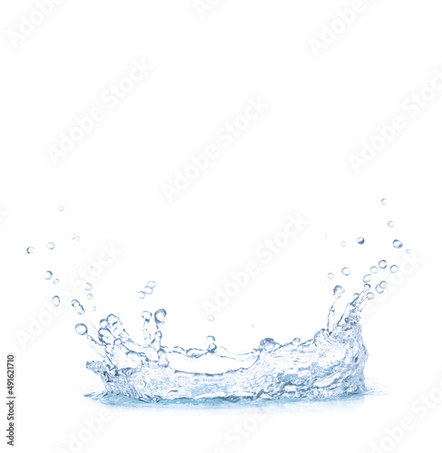 splashing water isolated on white background