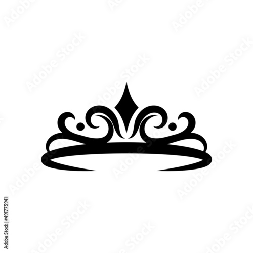 Tiara icon design template vector isolated illustration