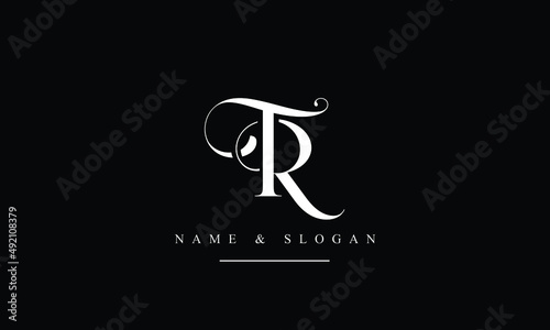 RT, TR, R, T abstract letters logo monogram