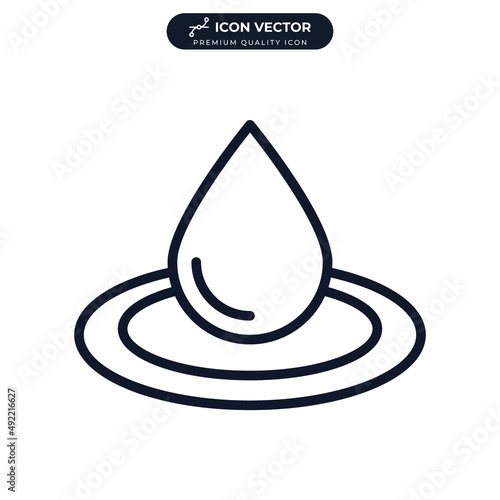 hydrology icon symbol template for graphic and web design collection logo vector illustration