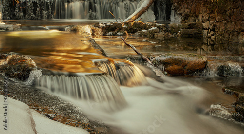 Frozen waterfall