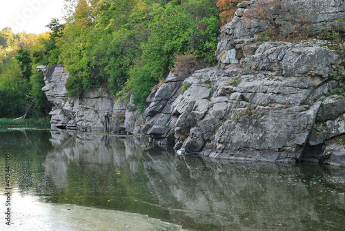 canyon in Buki autumn river stone Ukraine