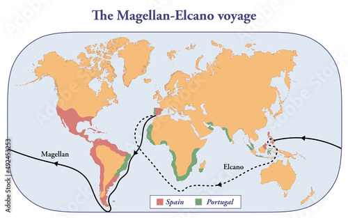The route of the Magellan-Elcano expedition